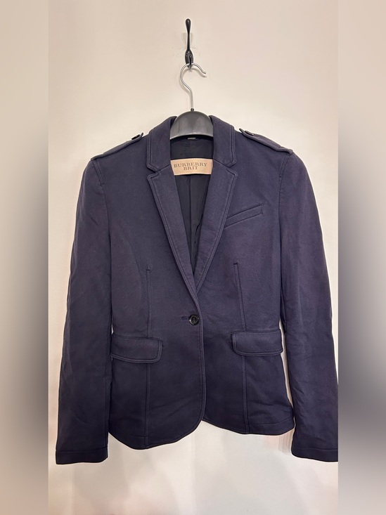 Burberry Jackets & Blazers - BURBERRY BRIT COTTON BLEND SINGLE BUTTON BLAZER